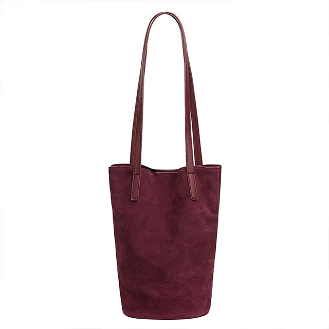 TT2109# Genuine Leather Bucket Bag