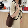 TT2109# Genuine Leather Bucket Bag