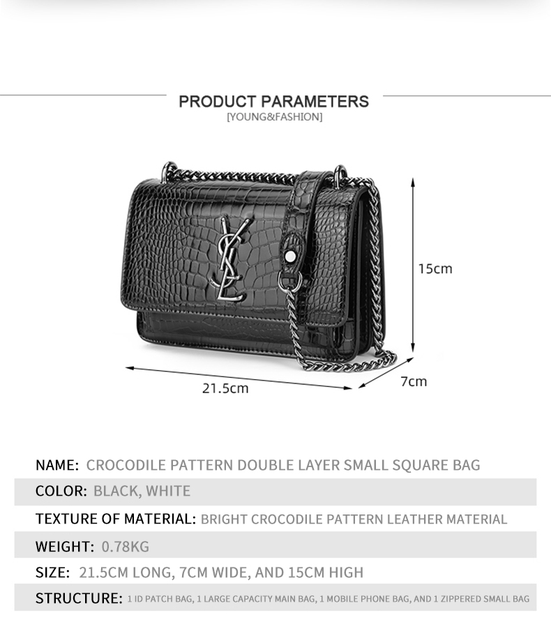 SL crocodile pattern bag_03